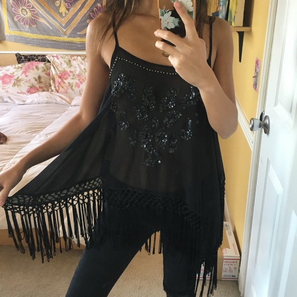 fringe tank top forever 21